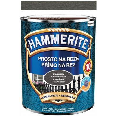 Hammerite na rez 0,75L kovářská tmavě šedá – Sleviste.cz