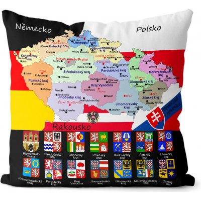 Impar Polštář Města a řeky ČR 40x40 – Zbozi.Blesk.cz
