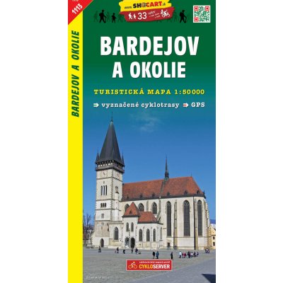 SHOCart Turistická mapa SHOCart Slovensko 1113 Bardejov a okolie 1:50 000 – Hledejceny.cz