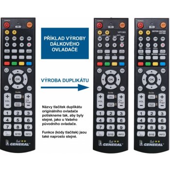 Dálkový ovladač General SAT-TV