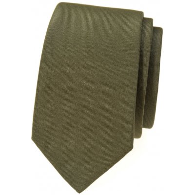 Avantgard Kravata Slim Lux 571-9550 zelená/oliva MAT – Zboží Dáma