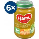 Hami Hráškovo kukuřičné pyré s telecím 6 x 200 g – Zboží Dáma
