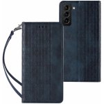 Pouzdro Mezamo Magnet Strap Case Samsung Galaxy S22 Pouch Wallet + Mini Lanyard Pendant modré – Sleviste.cz