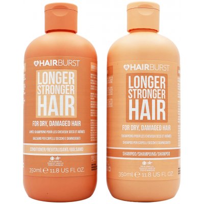 Hairburst Longer Stronger Hair Dry & Damaged na suché a poškozené vlasy šampon 350 ml + kondicionér 350 ml sada – Zboží Dáma