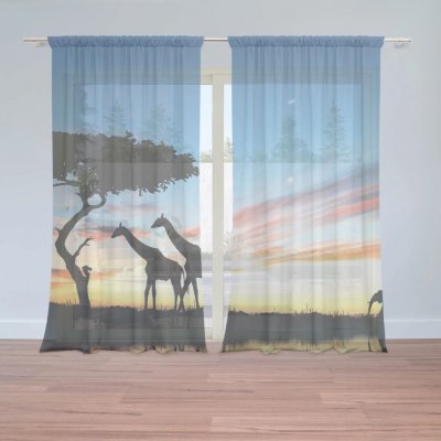 Sablio Záclony Sahara: 2ks 150x250cm – Hledejceny.cz