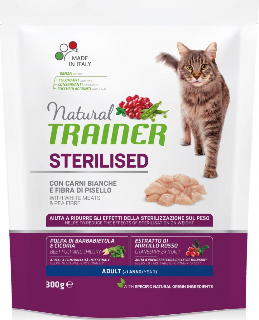 Trainer Natural Adult Cat Sterilised s bílým masem 0,3 kg