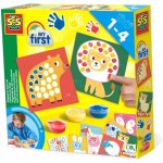 SES Creative Dobarvi si zvířátko baby set prstové barvy se šablonami – Zboží Mobilmania