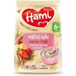 Hami Mléčná kaše ovesno-žitná s banánem jahodami a malinami 210 g – Sleviste.cz