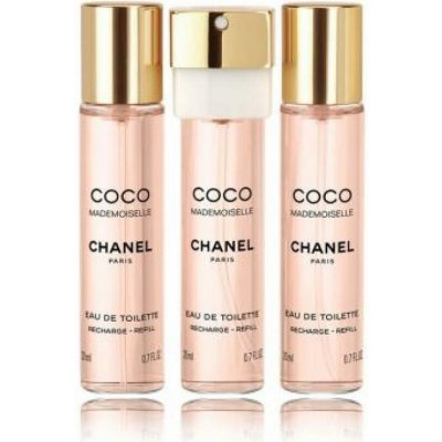 Chanel Coco Mademoiselle EDT Refill 3 x 20 ml pro ženy dárková sada