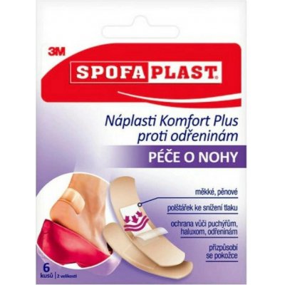 3M Spofaplast 187 Náplasti Komfort Plus odřen.6 ks – Hledejceny.cz