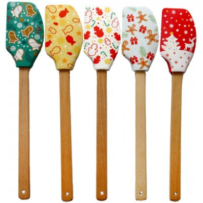 Silikonová stěrka s vykrajovátkem TORO 32cm MIX vánočních motivů – Hledejceny.cz