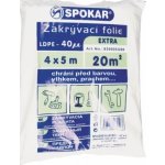 Spokar 8300053200 - Zakrývací fólie 4 x 5 m, LDPE 40µ EXTRA – Hledejceny.cz