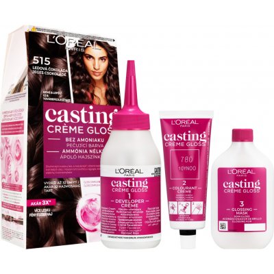 L'Oréal Paris Casting Creme Gloss barva na vlasy na barvené vlasy na všechny typy vlasů 634 Honey Chestnut 48 ml – Zboží Dáma