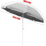 Linder Exclusiv Slunečník POLYESTER 180 cm MC180P Petrol – Zboží Dáma
