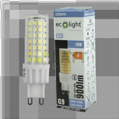 ECO LIGHT LED žárovka G9 10W studená bílá – Zboží Mobilmania