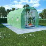 Petrashop 9 m² 4,5 x 2 x 2 m Zelená – Sleviste.cz