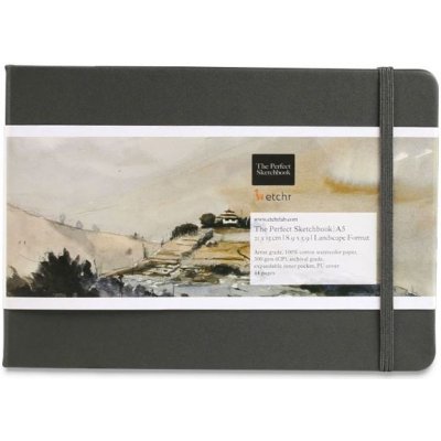 Etchr Lab Skicák Etchr The Perfect Sketchbook cold press 300g m2 22 listů A5 – Hledejceny.cz