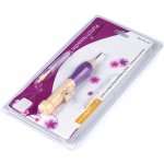 Dutá jehla vyšívací pero sada na vyšívání fialová béžová – Sleviste.cz