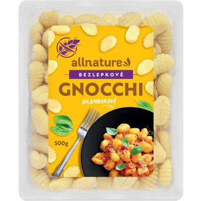 Allnature Bezlepkové gnocchi 0,5 kg – Zboží Dáma