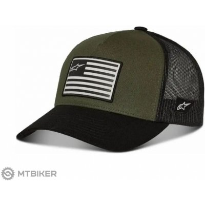 Alpinestars Flag Snapback Trucker Military/Black – Zboží Mobilmania