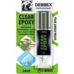 Debbex Lepidlo dvousložkové transparentní Clear Epoxy 24 ml – Hledejceny.cz