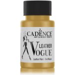 Cadence Metalická barva na kůži Leather Vogue 50 ml zlatá – Zboží Dáma