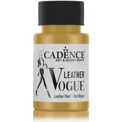 Cadence Metalická barva na kůži Leather Vogue, 50 ml gold, zlatá – Zboží Mobilmania