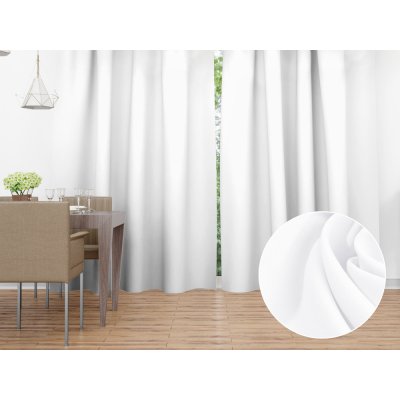 Biante Dekorační závěs Rongo RG-031 Studený bílý 140x180 cm – Hledejceny.cz