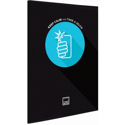 MAKENOTES Sešit A4 KEEP CALM modro černý – Zboží Dáma