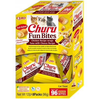 Churu Cat BOX Fun Bites Chicken wraps Tuna&Cheese 8 x 12 g – Hledejceny.cz