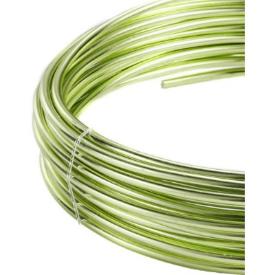 Drát hliníkový dekorační kulatý - světle zelená – Zboží Dáma