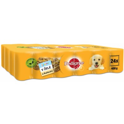 Pedigree s kuřecím v želé pro štěňata 24 x 400 g – Zbozi.Blesk.cz