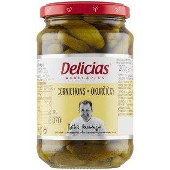 Delicias Cornichons okurčičky 370 g