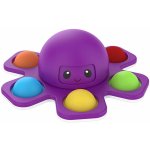 Pop it spinner chobotnice s měnícím obličejem Fialová – Zboží Mobilmania