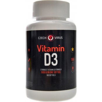 Czech Virus Vitamin D3 180 kapslí