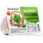 ALLNATURE Bezlepkový chlebík se semínky 350 g – Zboží Dáma