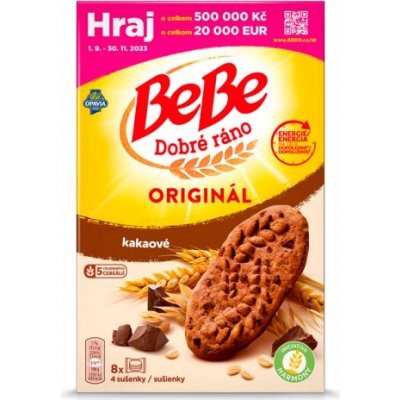 Opavia BeBe Dobré Ráno kakaové sušenky s kousky čokolády 8 x 50 g