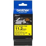 Brother HSE-631E, bužírka žlutá / černá 11,2 mm – Zboží Dáma