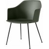 Jídelní židle &Tradition Rely HW33 s područkami black / bronze green