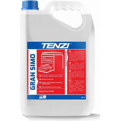 Tenzi Koncentrát na leštění nádobí v myčkách nádobí Gran Simo 5 l – Hledejceny.cz