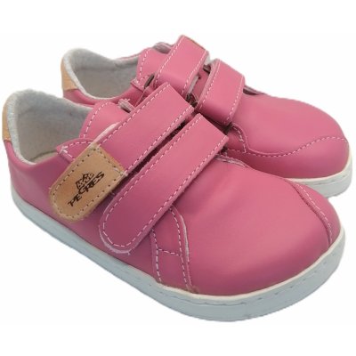 Pegres BF54 barefoot kožené tenisky růžové – Sleviste.cz