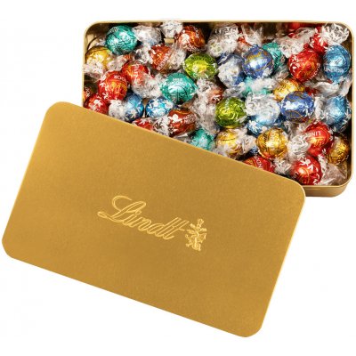 Lindt Lindor Zlatá plechovka pralinek 0,7 kg – Zbozi.Blesk.cz