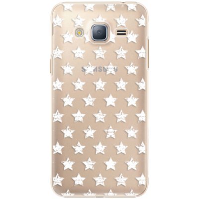 Pouzdro iSaprio Stars Pattern Samsung Galaxy J3 2016 bílé – Zbozi.Blesk.cz