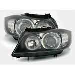 BMW E90+91 - Přední světla black s LED blinkrem
