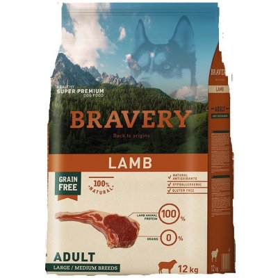 Bravery Adult large & medium Lamb 12 kg – Hledejceny.cz