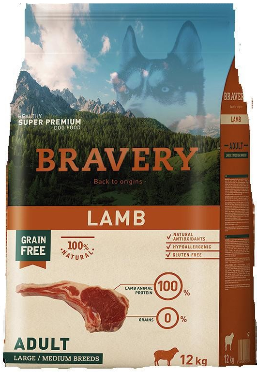 Bravery Adult large & medium Lamb 4 kg