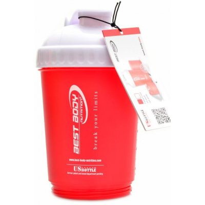 Best Body nutrition Shaker US bottle - červeno bílý