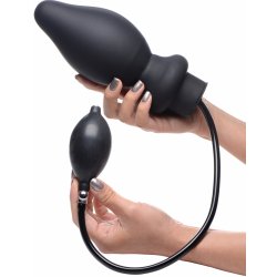 Master Series Ass-Pand Large Inflatable Silicone Anal Plug Black