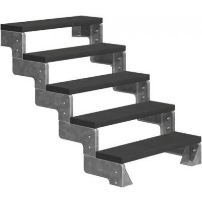 DOLLE GARDENTOP - TRIMAX® (antracit) Bez zábradlí, 80 cm, 90 - 110 5 nášlapy – HobbyKompas.cz