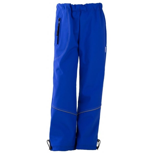 Dětské kalhoty softshellové nepromokavé kalhoty podšité fleecem modrá